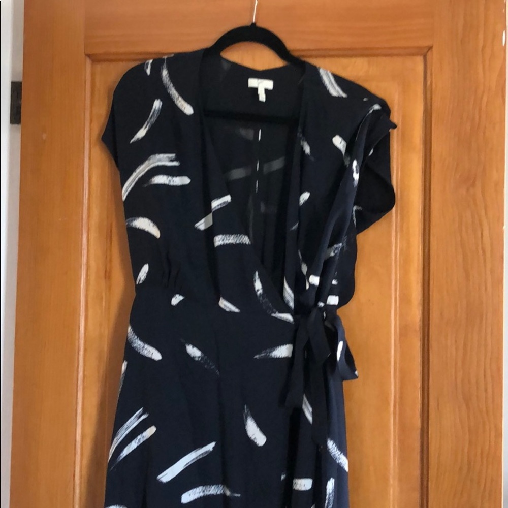 Navy wrap dress